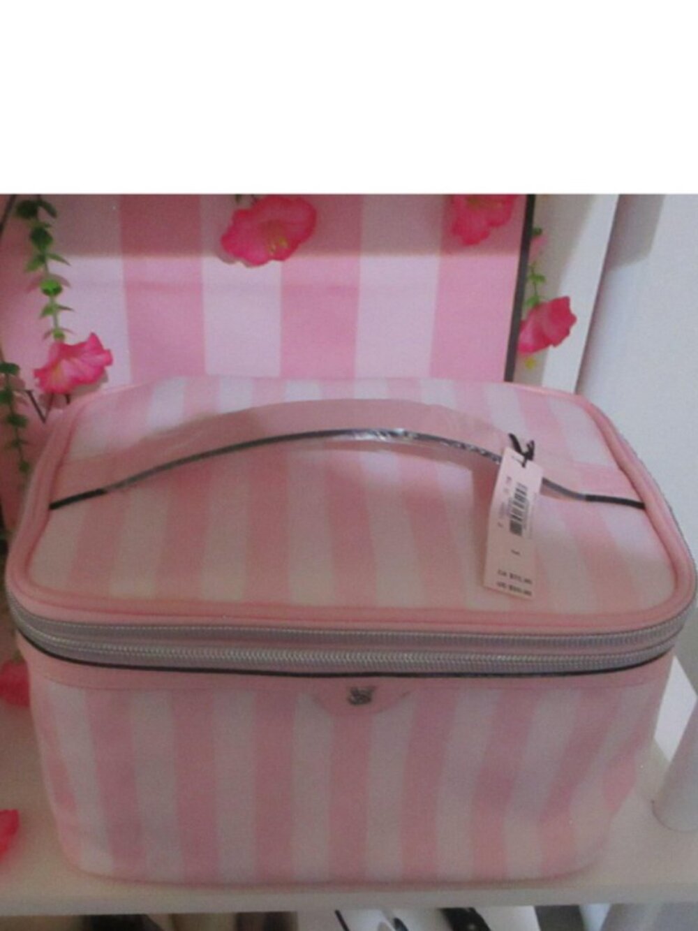 Victoria's Secret Express Train Case Heritage Stripe NWT (FIRM PRICE)
